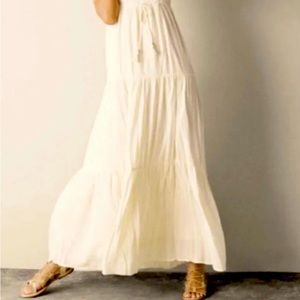 Boho Crocheted layer maxi dress